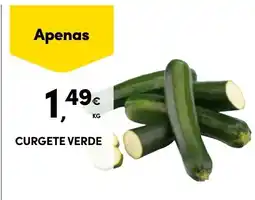 Continente Curgete verde promoção