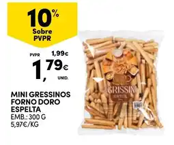 Continente Mini gressinos forno doro espelta promoção