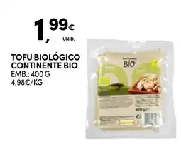 Continente Tofu biológico continente bio promoção