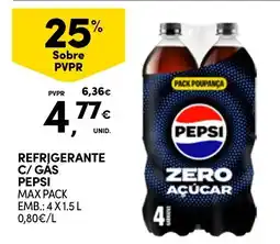 Continente Refrigerante c/ gas pepsi promoção