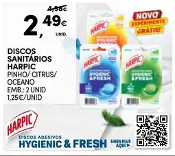 Continente Discos sanitários harpic promoção