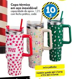 TEDi Copo térmico em aço inoxidável promoção