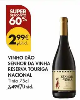 Pingo Doce Vinho dão senhor da vinha reserva touriga nacional promoção