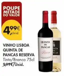 Pingo Doce Vinho lisboa quinta de pancas reserva promoção