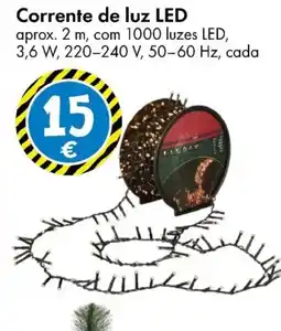 TEDi Corrente de luz LED promoção