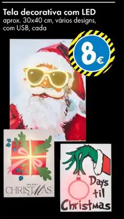 TEDi Tela decorativa com LED promoção