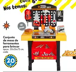 TEDi Conjunto de mesa de ferramentas para brincar promoção