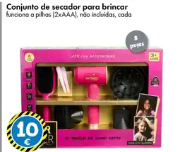 TEDi Conjunto de secador para brincar promoção