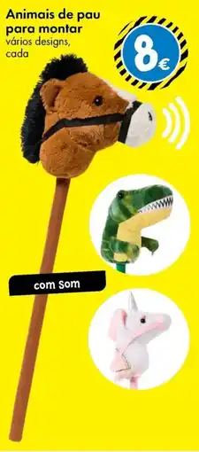 TEDi Animais de pau para montar promoção