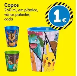TEDi Copos 260 ml, em plástico, promoção