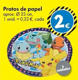 TEDi Pratos de papel promoção