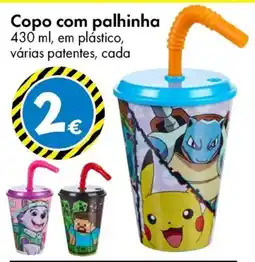 TEDi Copo com palhinha promoção