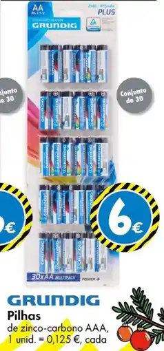 TEDi GRUNDIG Pilhas de zinco-carbono AAA, promoção