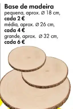 TEDi Base de madeira promoção