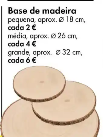 TEDi b Base de madeira promoção