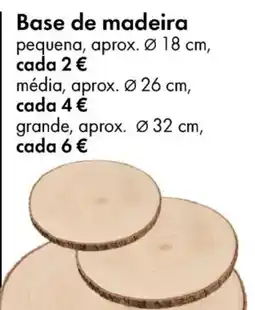 TEDi Base de madeira promoção