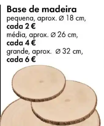 TEDi Base de madeira promoção