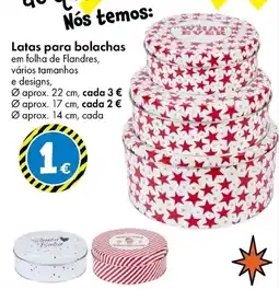 TEDi Latas para bolachas promoção