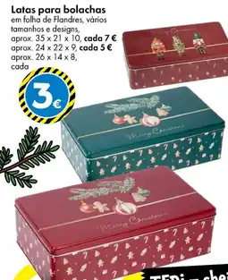 TEDi Latas para bolachas promoção