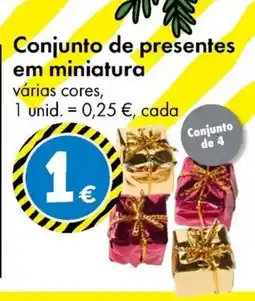TEDi Conjunto de presentes em miniatura várias cores, promoção
