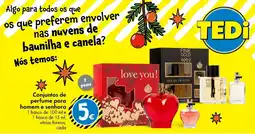 TEDi Conjuntos de perfume para homem e senhora promoção