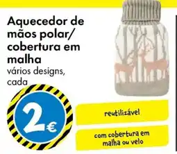 TEDi Aquecedor de mãos polar/ cobertura em malha promoção