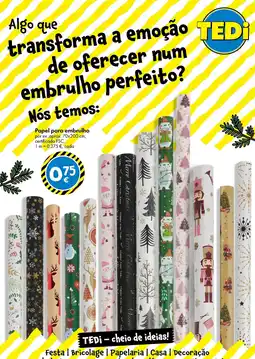 TEDi Papel para embrulho promoção