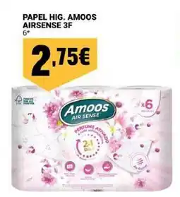 Neomáquina Papel hig. amoos airsense 3f promoção