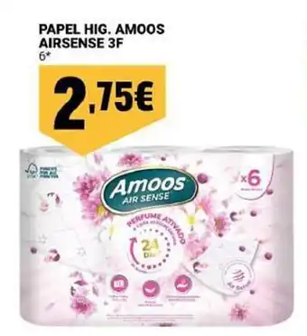 Neomáquina Papel hig. amoos airsense 3f promoção