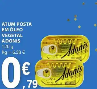 Atum posta em óleo vegetal adonis