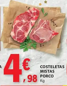 E.Leclerc Costeletas mistas porco promoção
