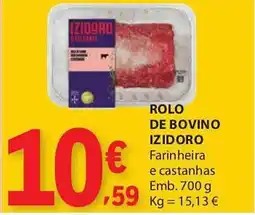 E.Leclerc Rolo de bovino izidoro farinheira e castanhas promoção