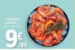 E.Leclerc Camarão cozido cal.: 80/100 promoção