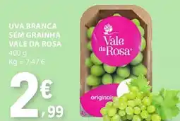 E.Leclerc Uva branca sem grainha vale da rosa promoção