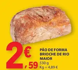 E.Leclerc Pão de forma brioche de rio maior promoção