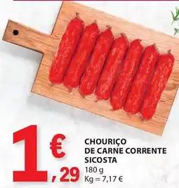 E.Leclerc Chouriço de carne corrente sicosta promoção