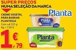 E.Leclerc Creme vegetal para barrar planteiga promoção