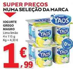E.Leclerc Iogurte grego magro promoção