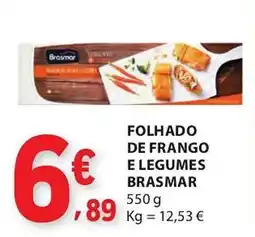 E.Leclerc Folhado de frango e legumes brasmar promoção