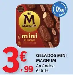 E.Leclerc Gelados mini magnum amêndoa promoção