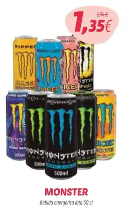 Coviran MONSTER Bebida energética lata promoção
