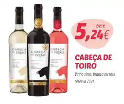 Coviran CABEÇA DE TOIRO Vinho tinto, branco ou rosé reserva promoção