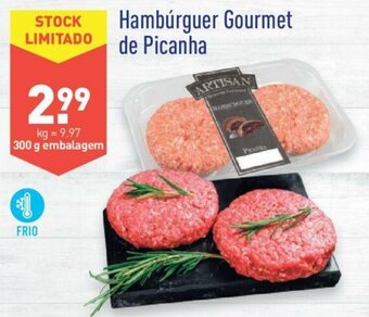 ALDI Hambúrguer Gourmet de Picanha 300g promoção