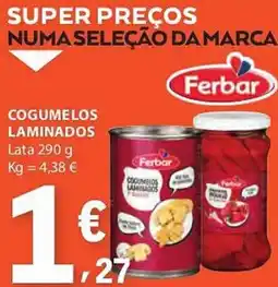 E.Leclerc Cogumelos laminados promoção
