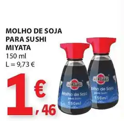 E.Leclerc Molho de soja para sushi miyata promoção