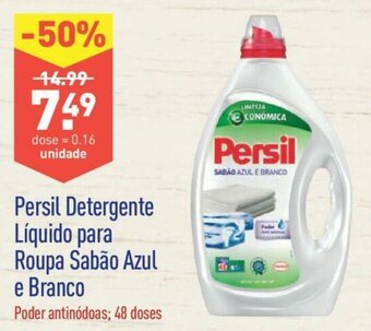 ALDI Persil Detergente Líquido para Roupa Sabão Azul e Branco 48 doses promoção