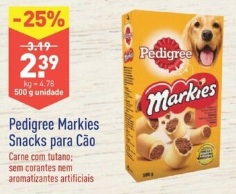 ALDI Pedigree Markies Snacks para Cão 500g promoção