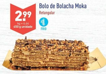 ALDI Bolo de Bolacha Moka 450g promoção