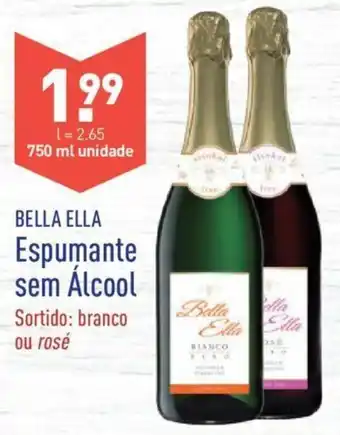 ALDI Bella Ella Espumante sem Álcool 750ml promoção