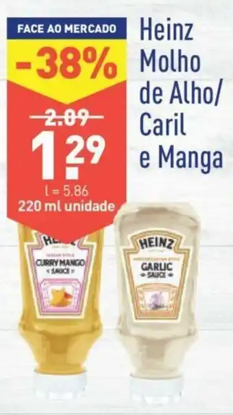 ALDI Heinz Molho de Alho/Caril e Manga 220ml promoção